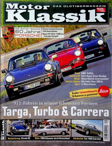 Deckblatt Motor Klassik (09/2008)